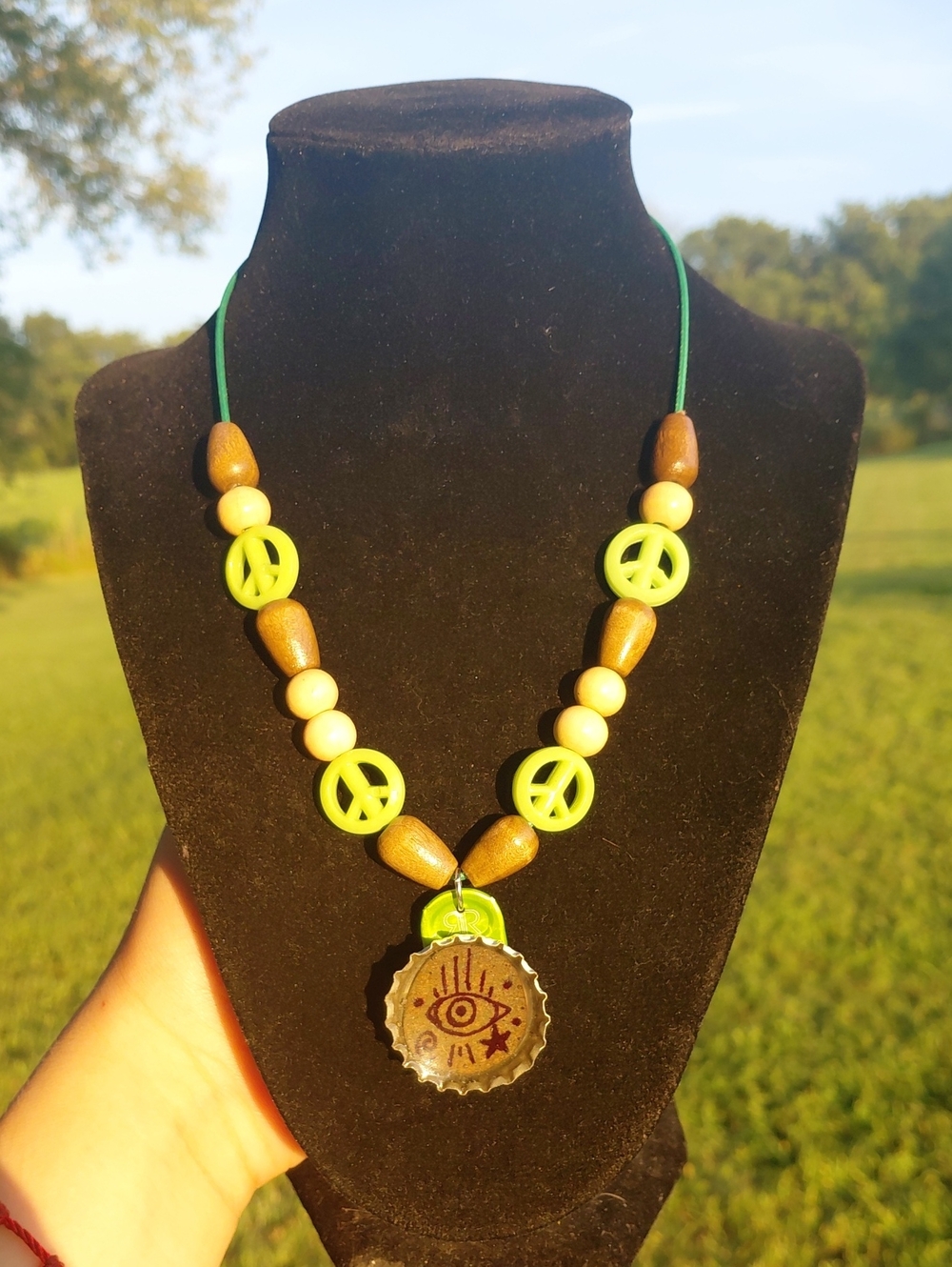 Handcrafted Bottle Cap Necklace